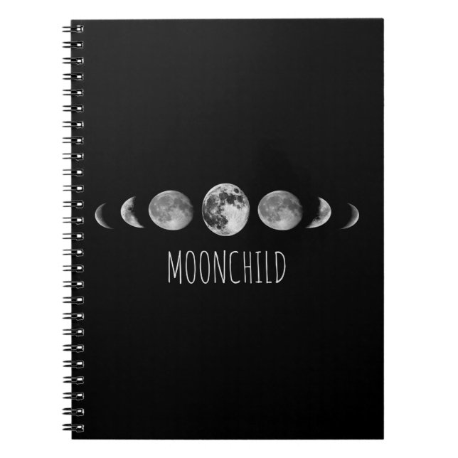 Carnet Phases de lune * Moonchild (Devant)