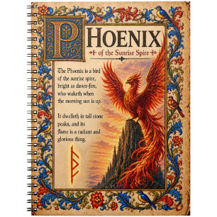 Carnet Phénix, Art de Bestiaire Médiéval