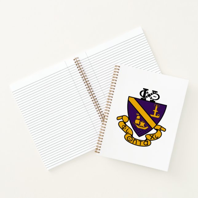 Carnet Phi Chi Theta | Crête de couleur (Intérieur)