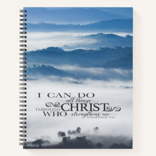 Carnet Philippiens 4:13 Toutes les choses par la Bible du