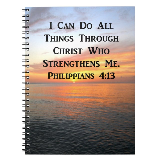 CARNET PHILIPPIENS DU LEVER SERENE 4:13 SCRIPTURE PHOTO (Devant)