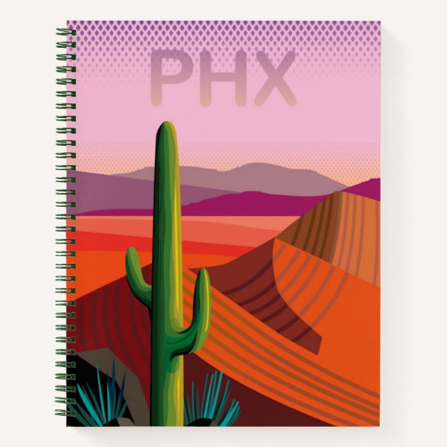 Carnet Phoenix Arizona | Affiche de voyage (Devant)