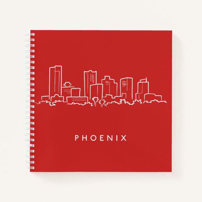 Carnet Phoenix Arizona Skyline (Devant)