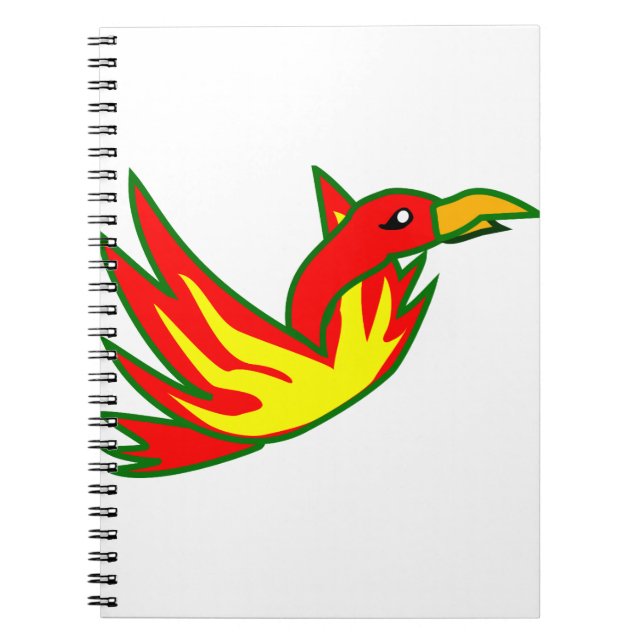 Carnet Phoenix Oiseau De Feu Mythique Flamme Oiseau De Fe (Devant)