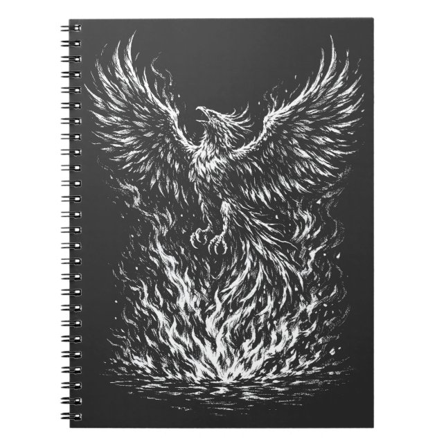 Carnet Phoenix renaissant des flammes par BurnsInHell (Devant)