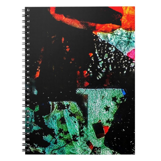 Carnet photo abstrait foncé, sombre commun (Devant)