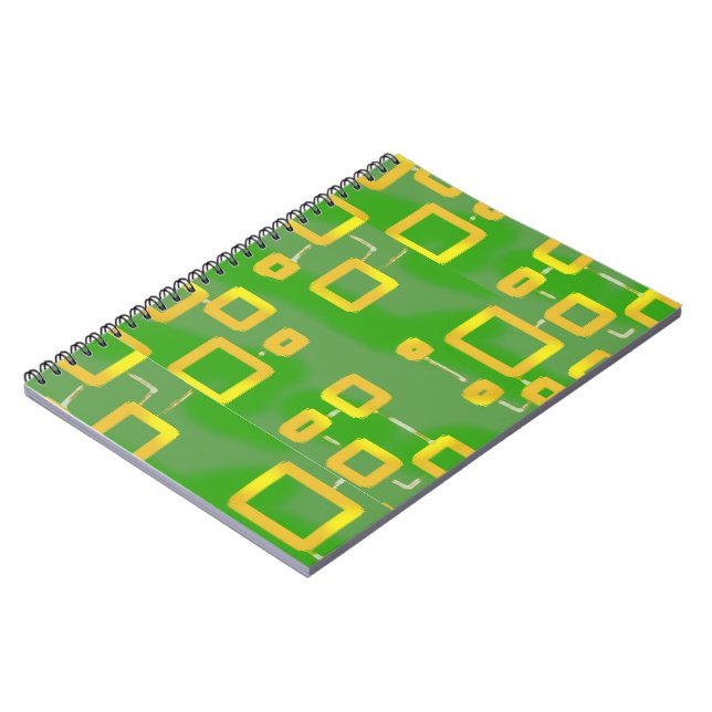 Carnet photo Abstrait géométrique vert (Côté gauche)