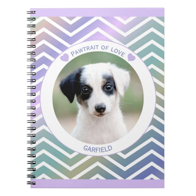 Carnet photo amateurs d'animaux rayures modernes  (Devant)
