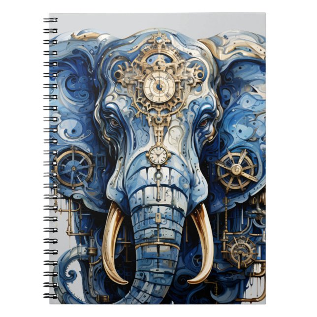 Carnet photo Blue Elephant Spiral (Devant)