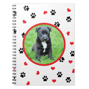 Carnet photo d'animal familier avec le motif doux mignon