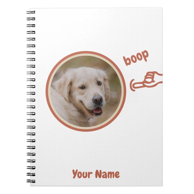 Carnet Photo de chien Boop My Nose (Devant)