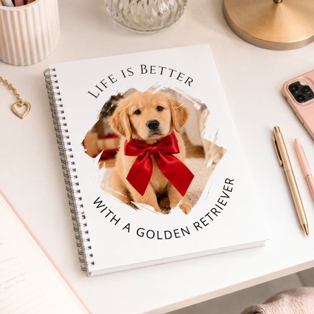 Carnet photo de chien Retriever doré (Créateur téléchargé)