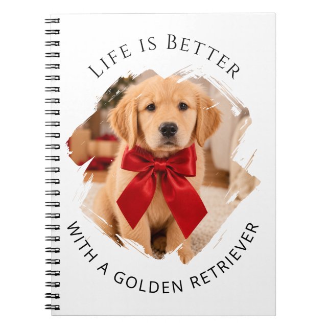 Carnet photo de chien Retriever doré (Devant)