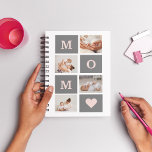 Carnet Photo de collection moderne Best Mom Pink & Grey C<br><div class="desc">Ce cadre photo de collage moderne fait pour un cadeau parfait pour une maman spéciale dans votre vie. Le cadre est conçu dans des tons roses et gris, ce qui lui donne un aspect design et contemporain qui ne manquera pas de compléter le décor de la maison. Le cadre de...</div>