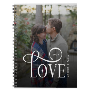 Carnet Photo de couples fiancés personnalisé avec écritur