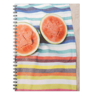 Carnet Photo de fermeture des fruits de pastèque en tranc