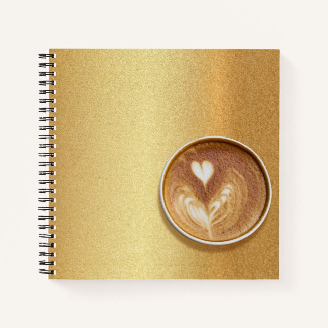 Carnet Photo de la coupe Espresso moderne Cool Golden (Devant)