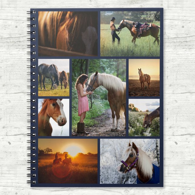 Carnet Photo de la Marine Collage de photo Cheval Personn (Créateur téléchargé)
