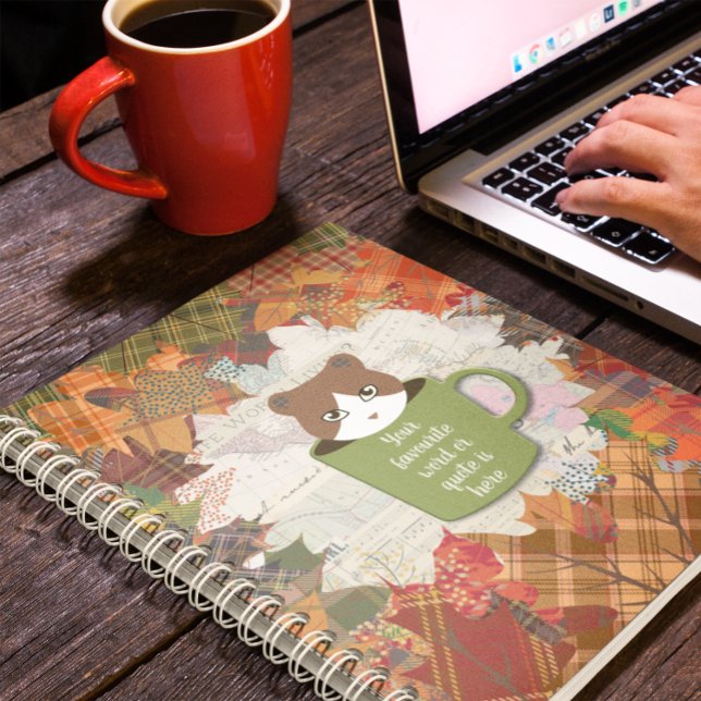 Carnet photo de la spirale de chats automnale (Fall Break Cat Spiral Photo Notebook)