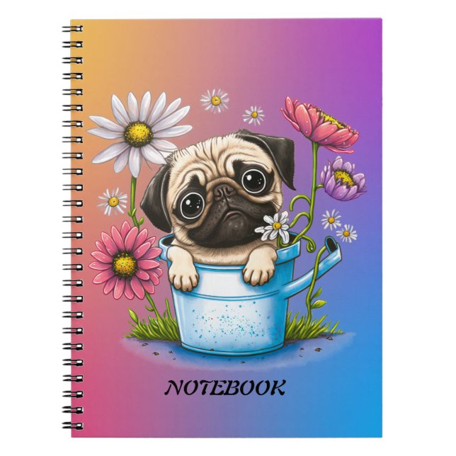 Carnet photo de la spirale de chien mignon (Devant)