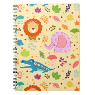 Carnet photo de la spirale Motif de dessin animé
