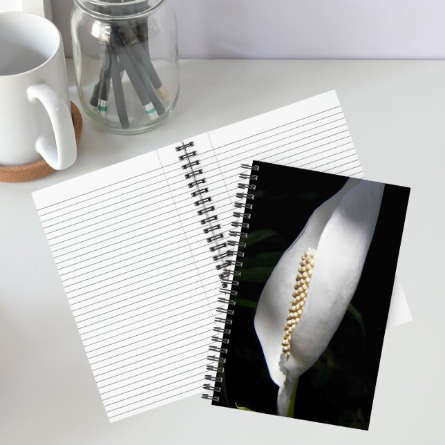 Carnet Photo de Lys de Paix Blanc Floral (In Situ)