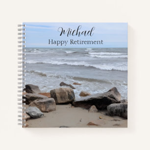 Carnet Photo de plage océanique avec message spécial et n