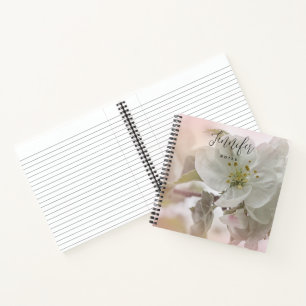 Carnet Photo en fleurs de pomme blanche