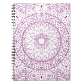 Carnet photo en spirale de Mandala violet
