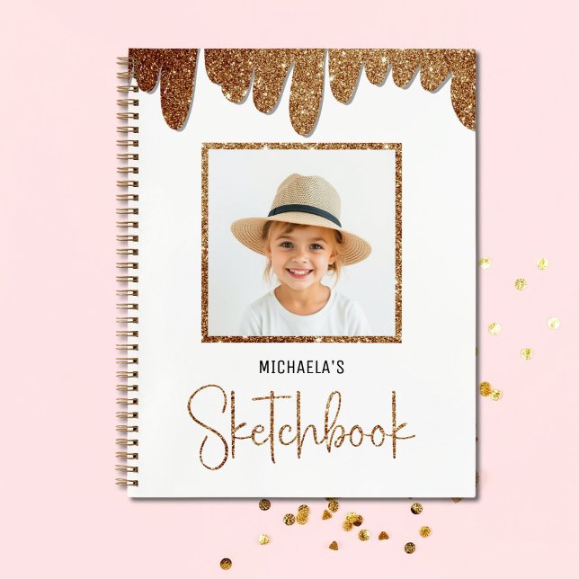 Carnet Photo Enfants Paillettes Dorées (Créateur téléchargé)