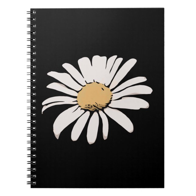 Carnet photo floral Black Daisy (Devant)