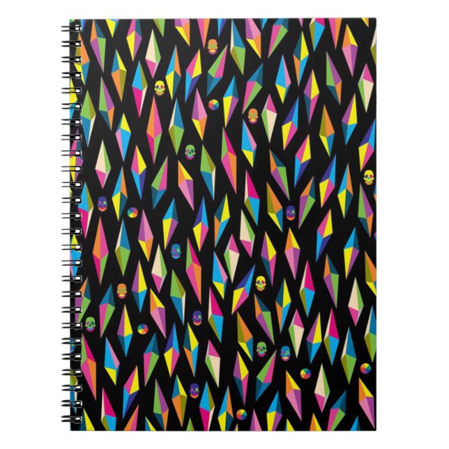 Carnet photo/Formes et crânes de diamant Abstraits (Devant)