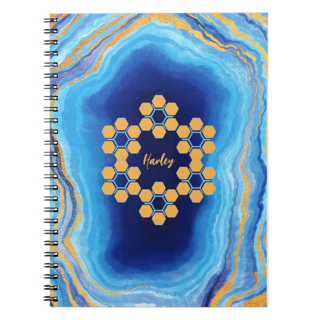 Carnet photo géométrique abstrait personnalisé (Devant)