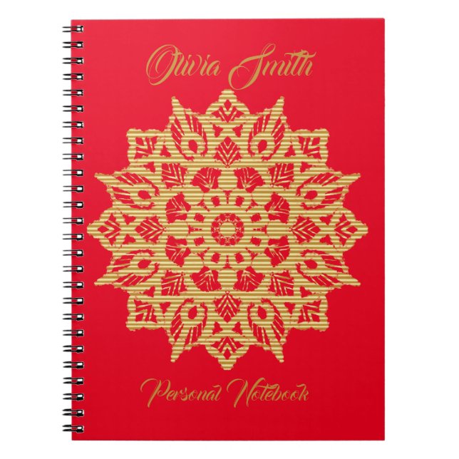 carnet photo Mandala en or (Devant)