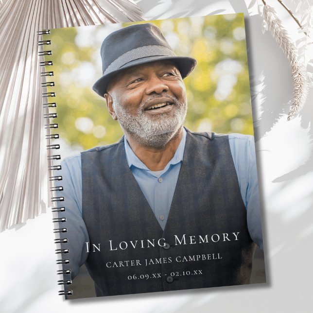 Carnet Photo Memorial ou Funeral Guest Book (Photo Memorial Guest Book)