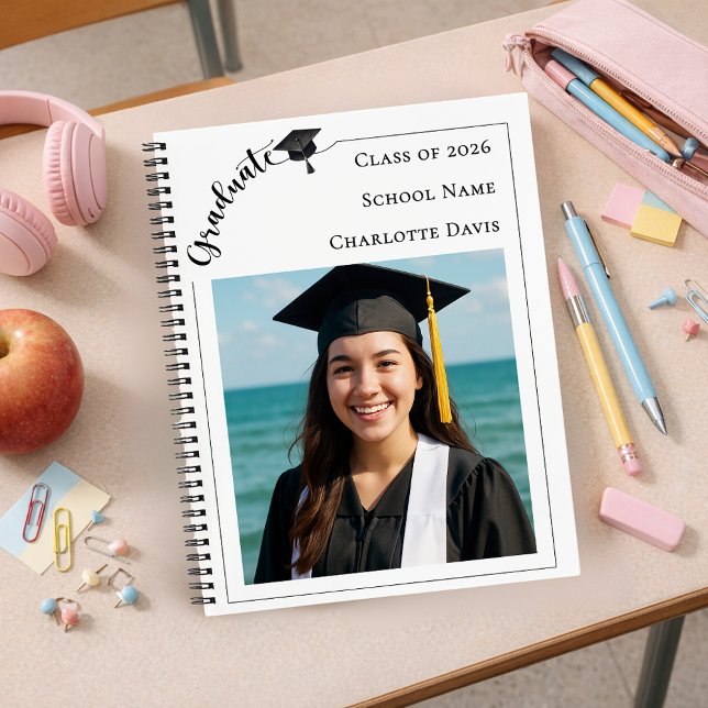 Carnet Photo moderne de remise de diplômes au lycée (Créateur téléchargé)