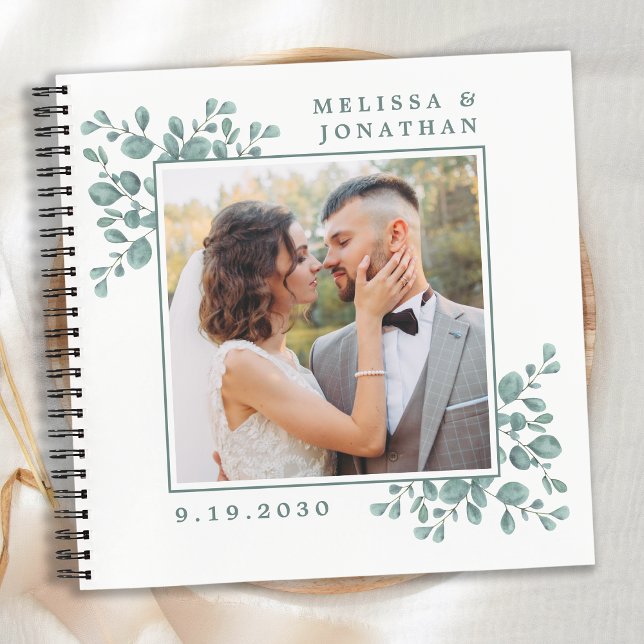 Carnet Photo moderne Verdure Eucalyptus Mariage GuestBook (Créateur téléchargé)