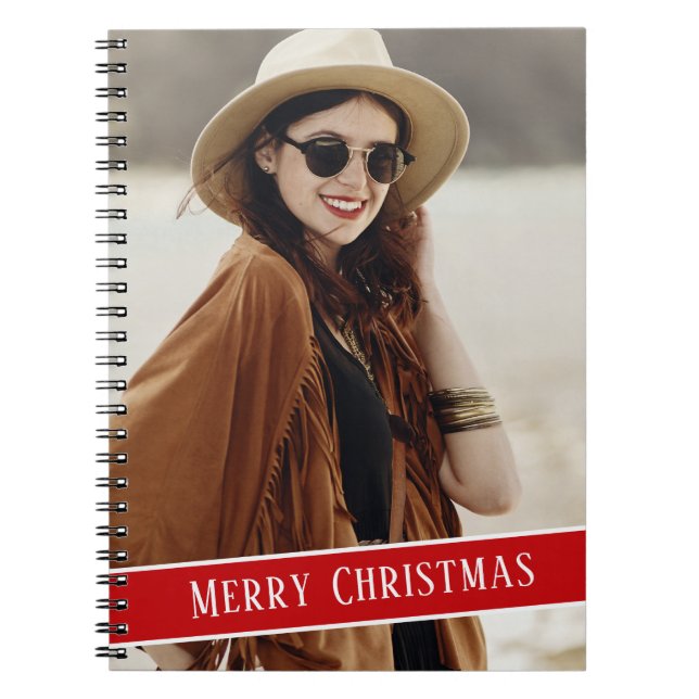 Carnet Photo personnalisée avec monogramme simple (Devant)