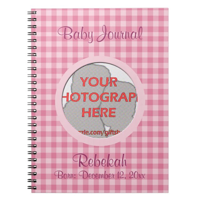 Carnet Photo personnalisée Baby Girl dans un Pod Pink Bab (Devant)