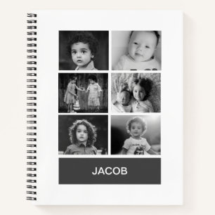 Carnet Photo personnalisée en noir et blanc - personnali
