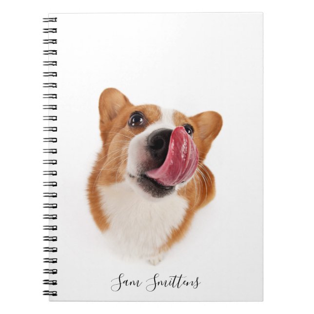 Carnet Photo personnalisée/mignonne de corgi (Devant)