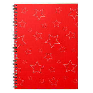 Carnet photo Red Stars Spiral