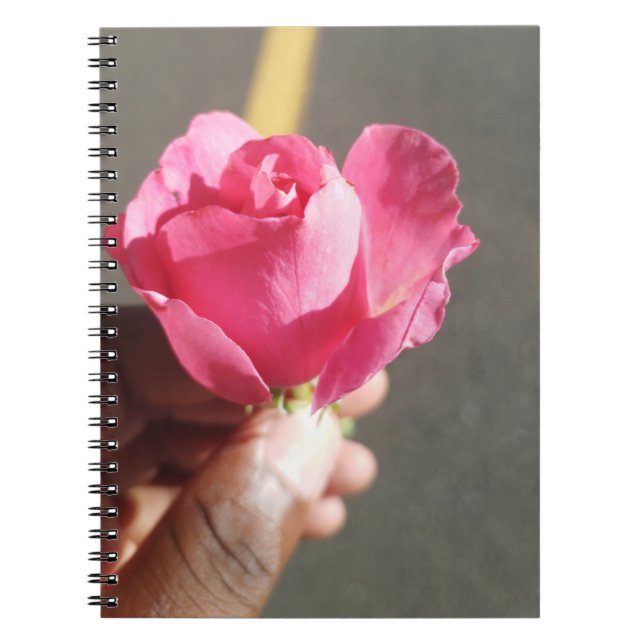 Carnet photo rose de la spirale (Devant)