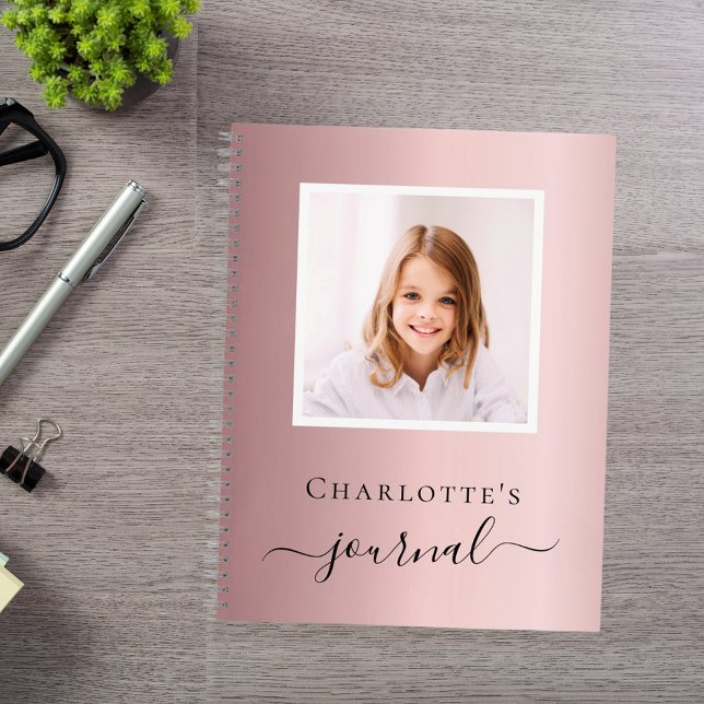 Carnet Photo rose vif enfants typographie (Créateur téléchargé)