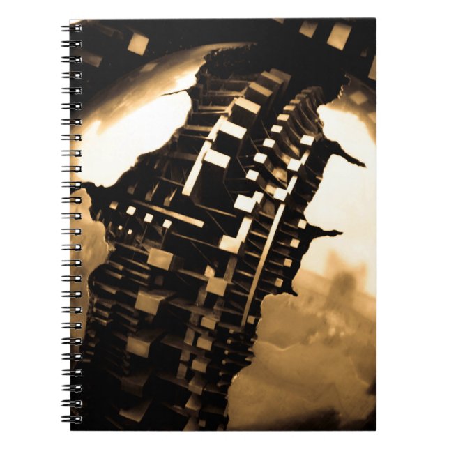 Carnet photo Sepia Steampunk Spiral (Devant)
