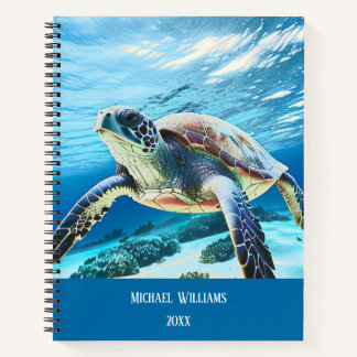 Carnet Photo Sous L'Eau D'Une Tortue