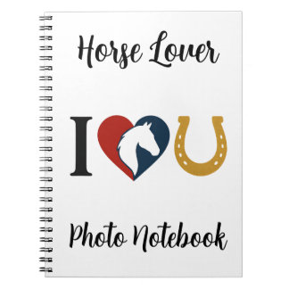 Carnet Photo Spiral Bound Notebook for Horse Lovers