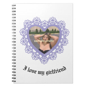 Carnet photo Spiral Dingus Heart Lace Frame