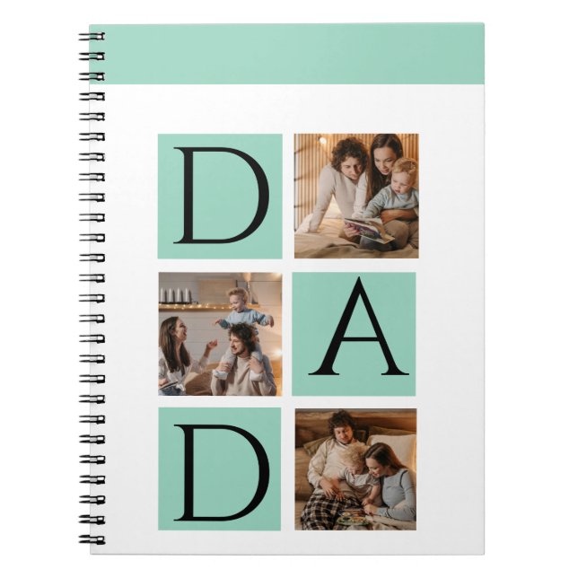 Carnet photo Spiral moderne - Collage 5 photos (Devant)