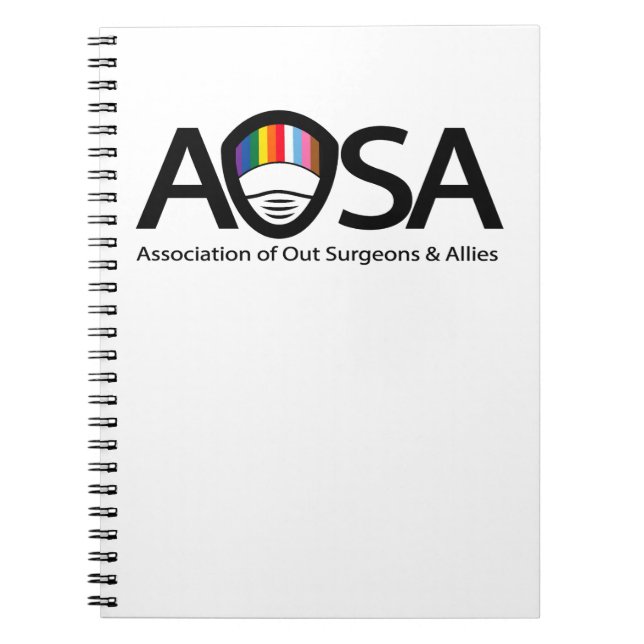 Carnet photo spirale AOSA (blanc) (Devant)